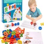 Kids Alphabet Wooden Spelling Game (English Words Exercise Artifact)